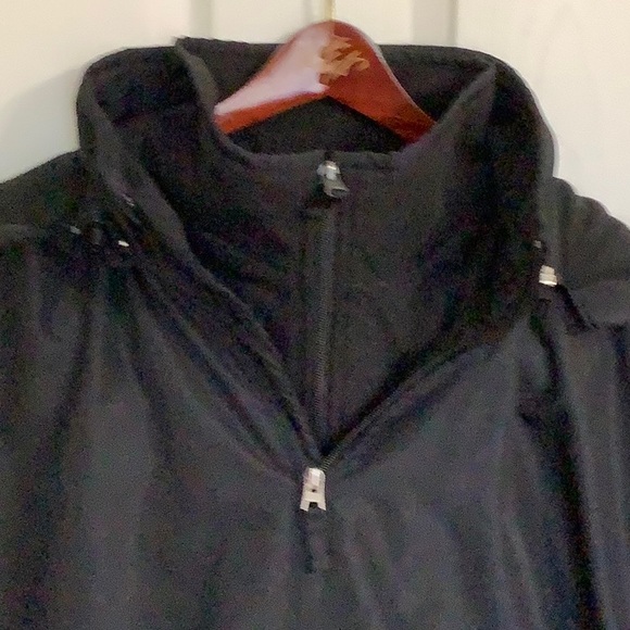 🦋. GEORGE black nylon, fleece lined jacket, size LX (46-48) - Picture 2 of 12